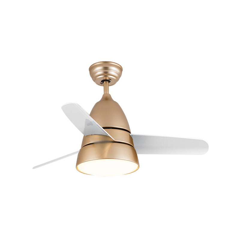 Modern Style Ceiling Fan Lamp Metal 1 Light Ceiling Fan Light for Bedroom