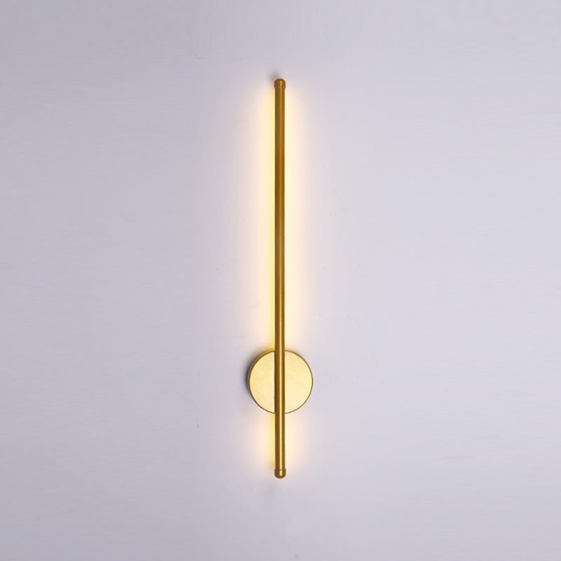 Modern Style Linear Sconce Light Fixture Metal 1 Light Wall Mounted Lighting