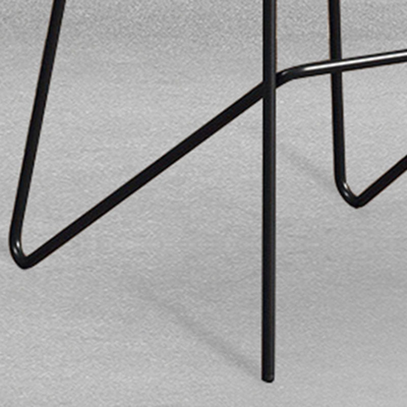 Contemporary Restaurant Footrest Barstool Matte Finish Plastic Stool