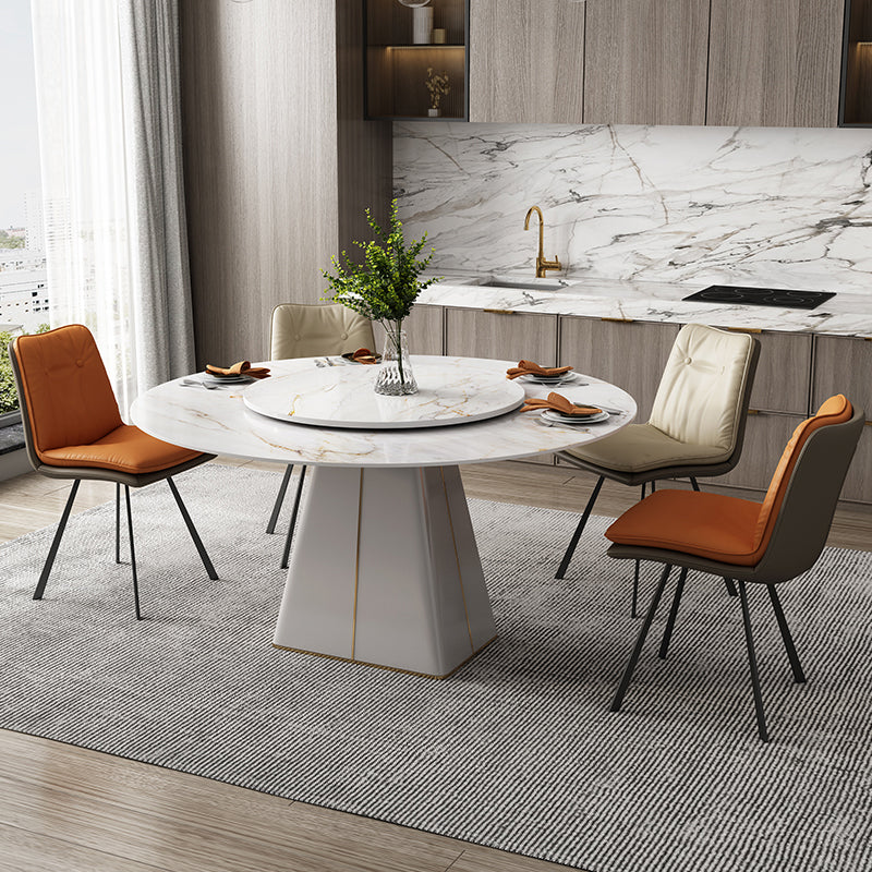 1/4/5/7 Pieces Dining Chairs Set  Sintered Stone Table Set Rectangle Table