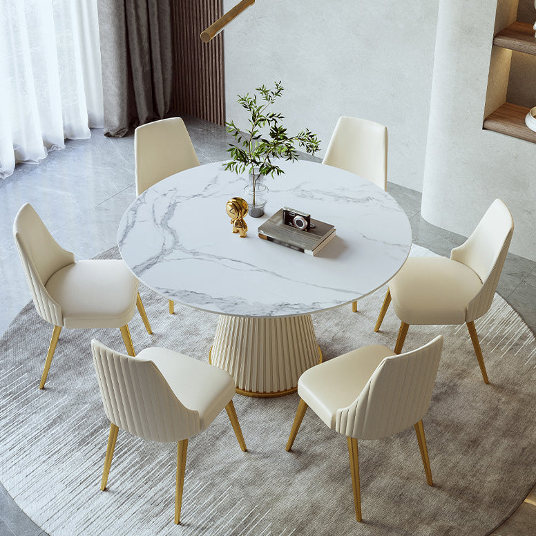 Nordic Style 1/4/5/7 Pieces Dining Sintered Stone Dining Table Set for Kitchen