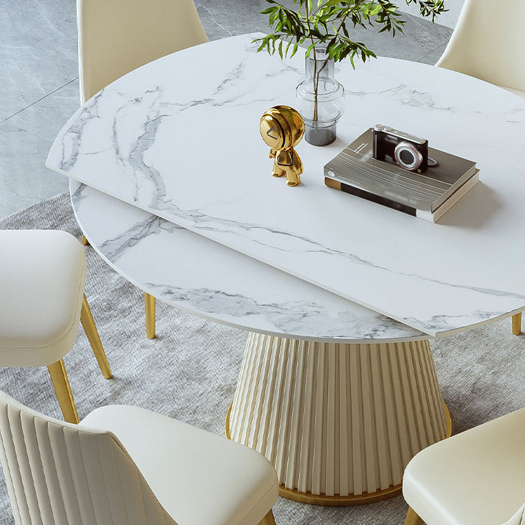 Nordic Style 1/4/5/7 Pieces Dining Sintered Stone Dining Table Set for Kitchen