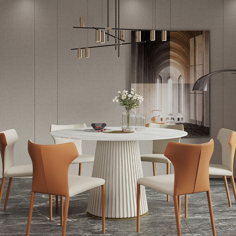 Nordic Style 1/4/5/7 Pieces Dining Sintered Stone Dining Table Set for Kitchen