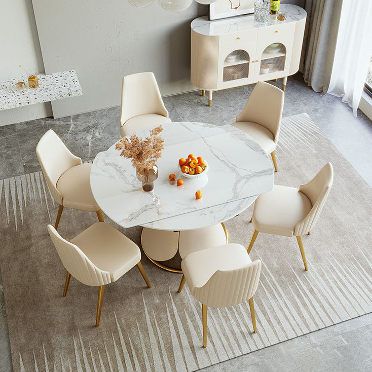 Nordic Style 1/4/5/7 Pieces Dining Sintered Stone Dining Table Set for Kitchen