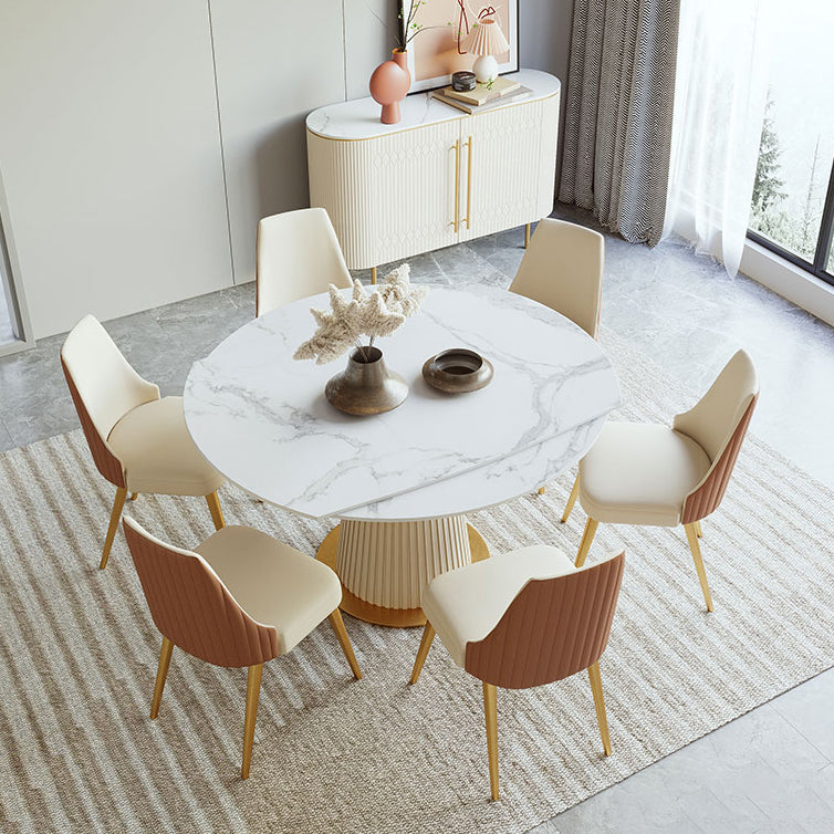 Nordic Style 1/4/5/7 Pieces Dining Sintered Stone Dining Table Set for Kitchen