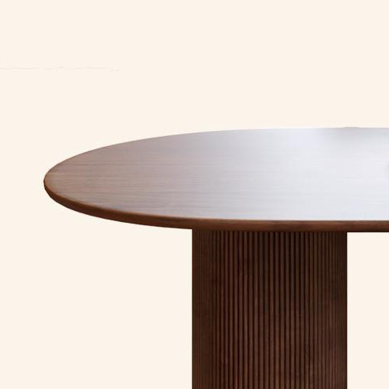 Free Form Wood Dining Table Pinewood Table Contemporary with 3 Legs