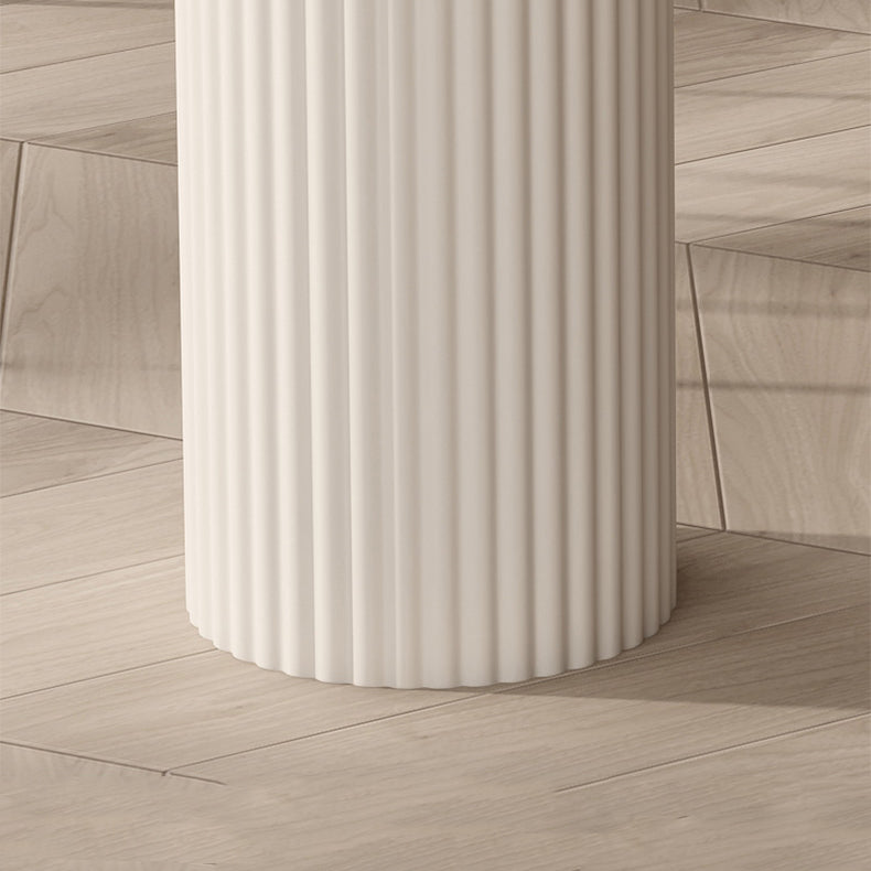Kitchen Dining Table Modern Stone Dining Table in White and Black