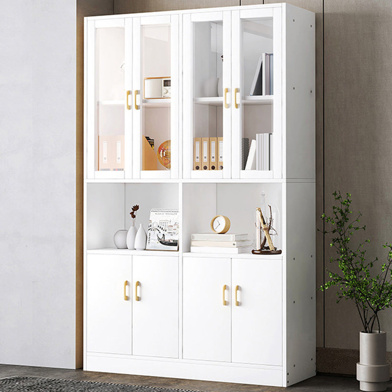 Urban Vertical Standard Bookcase Manufactured Wood Bookshelf with Doors