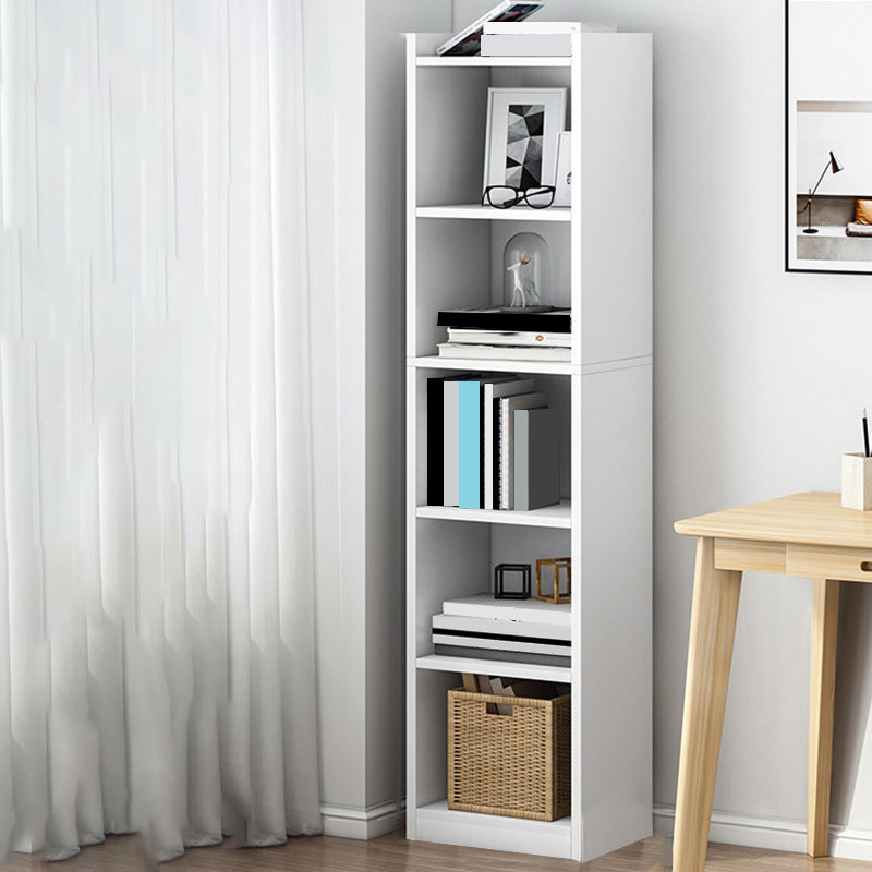 Modern Manufactured Wood Standard Bookshelf Vertical Closed Back Bookcase for Home