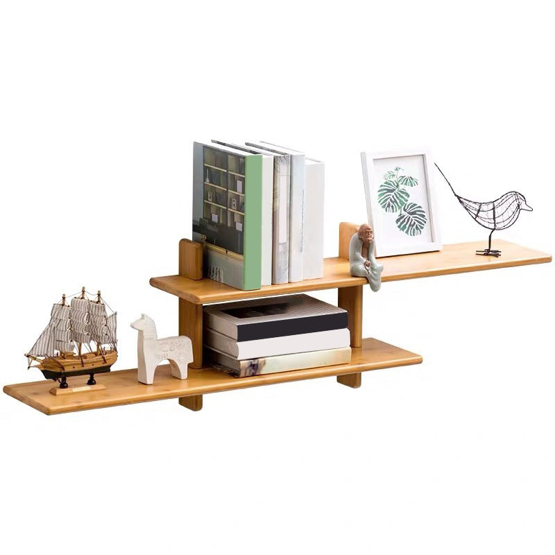 Contemporary Engineered Wood Bookcase Closed Back Bookshelf for Home Office