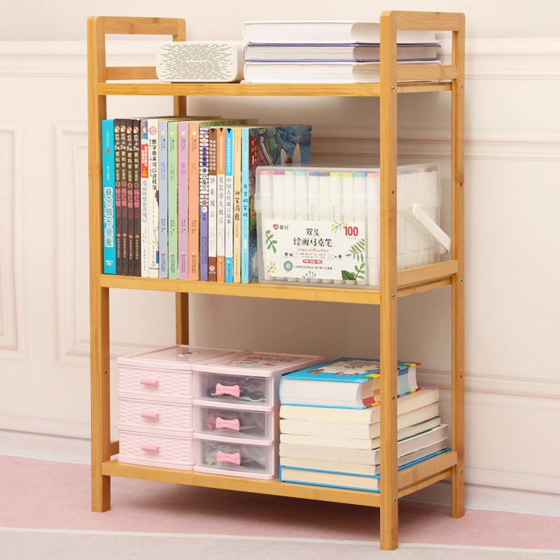 Contemporary Engineered Wood Bookcase Open Back Bookshelf for Home Office