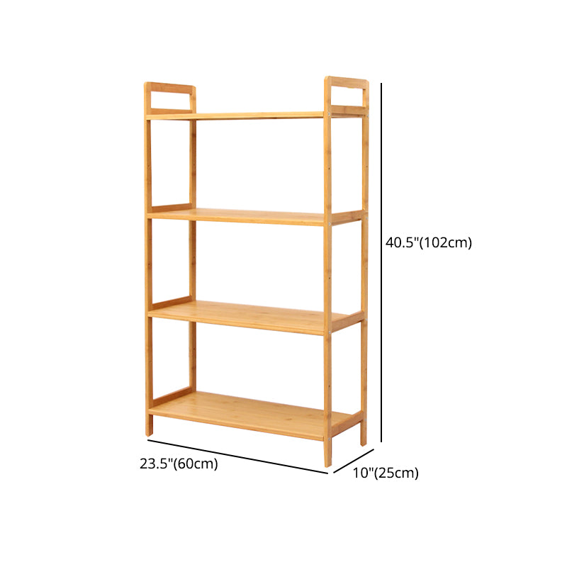 Contemporary Engineered Wood Bookcase Open Back Bookshelf for Home Office