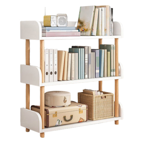 Home Standard Bookcase Modern Wooden Bookshelf with Rectangle Shelves