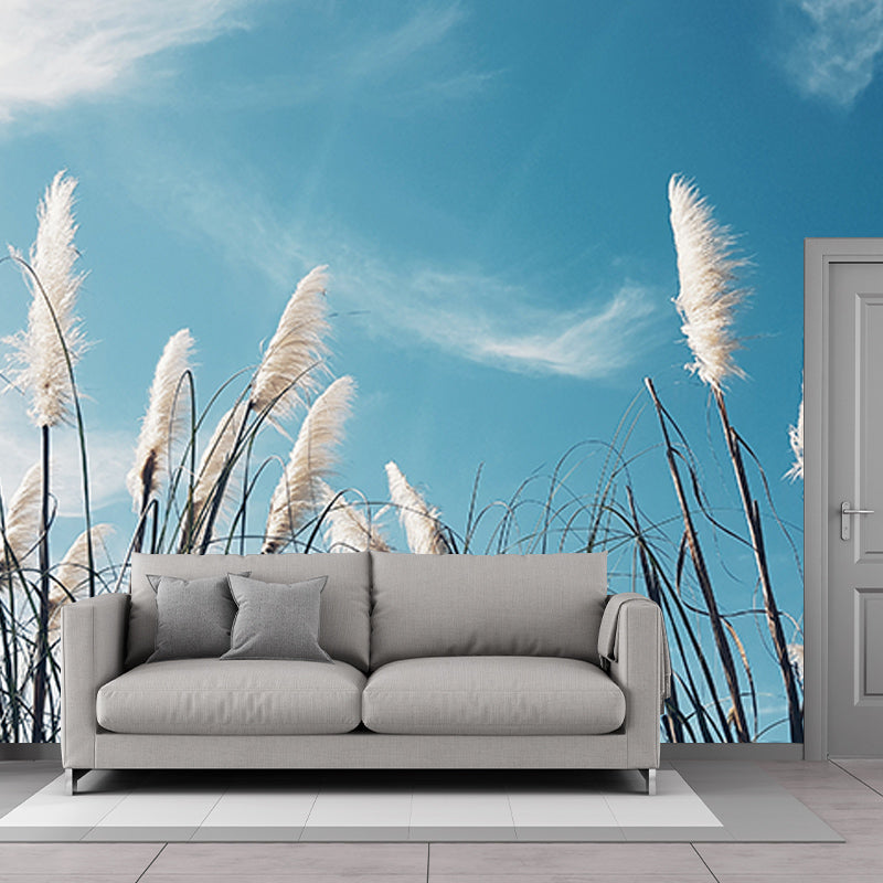 Plants Stain Resistant Wall Mural Washable Wallpaper Sitting Room Wall Mural