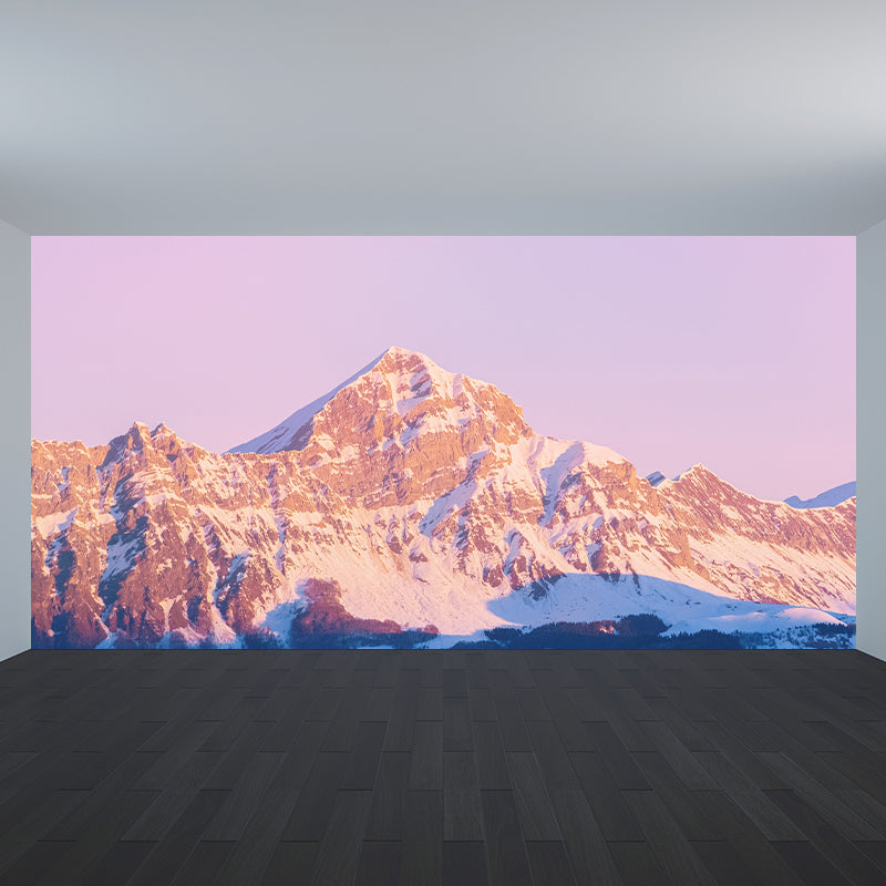 Environment Friendly Resistant Mural Wallpaper Mountain Range Living Room Wall Mural