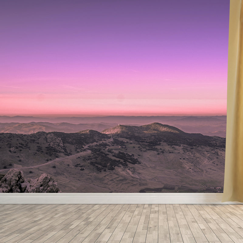 Photography Wall Mural Wallpaper Mountain Range Sitting Room Wall Mural