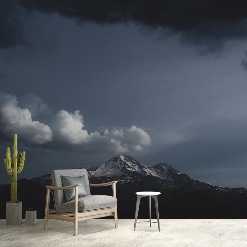 Mountain Range Environment Friendly Resistant Mural Wallpaper Sleeping Room Wall Mural