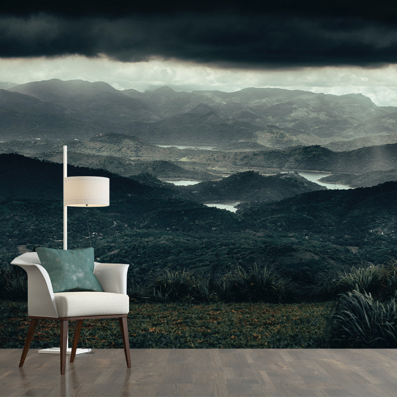 Mural Modern Photography Wallpaper Mountain Range Sitting Room Wall Mural