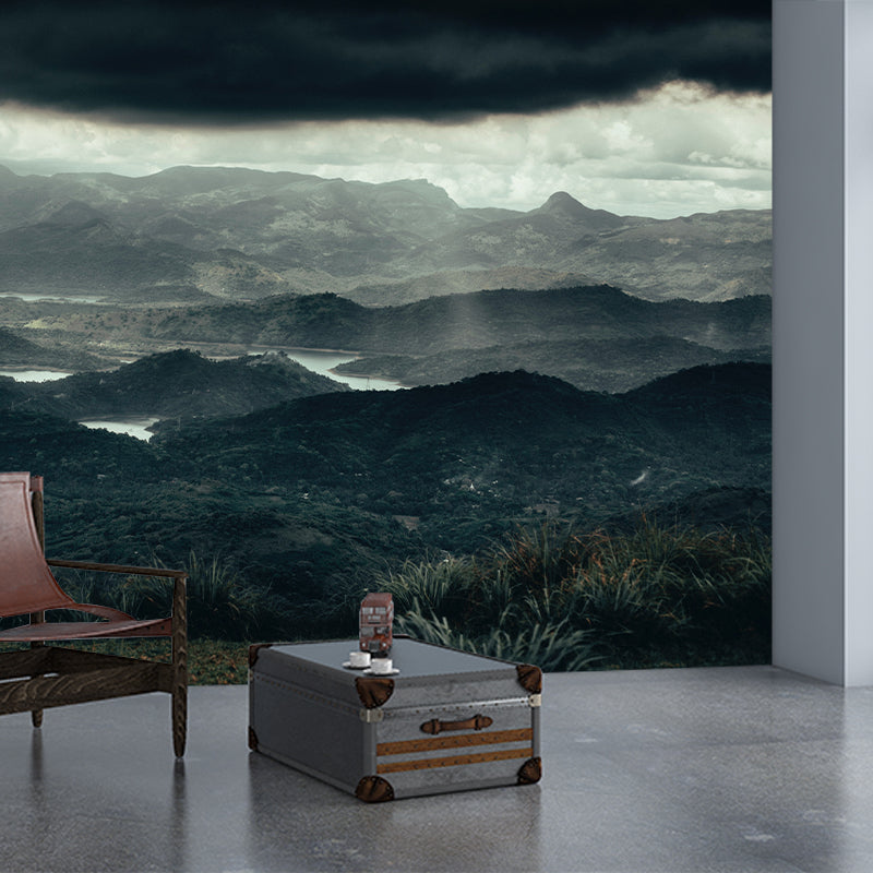 Mural Modern Photography Wallpaper Mountain Range Sitting Room Wall Mural