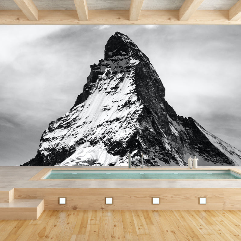 Decorative Photography Mural Wallpaper Mountain Range Indoor Wall Mural