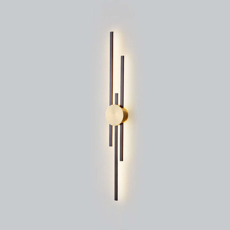 Multi Lights Linear Wall Lighting Fixtures Modern Style Metal Wall Mounted Lights