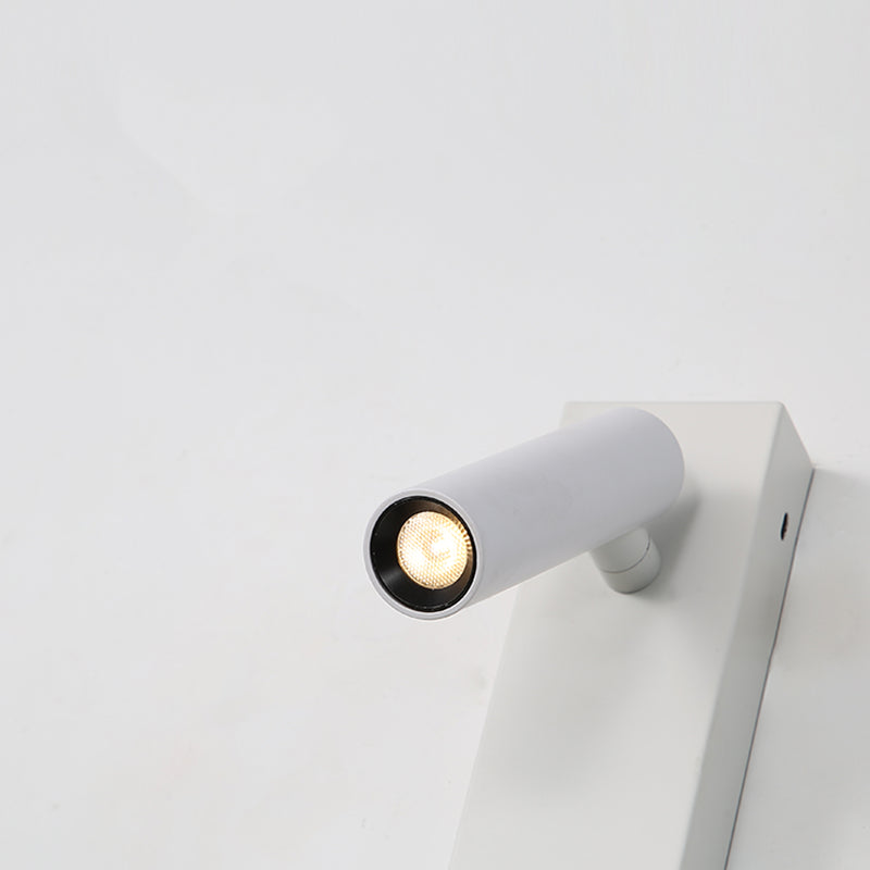 Metal Square Shape Wall Light Modern Style 2-Lights Reading Wall Mounted Light Fixture