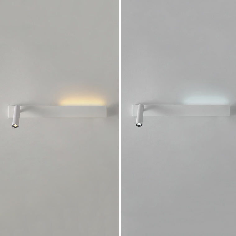 Metal Square Shape Wall Light Modern Style 2-Lights Reading Wall Mounted Light Fixture