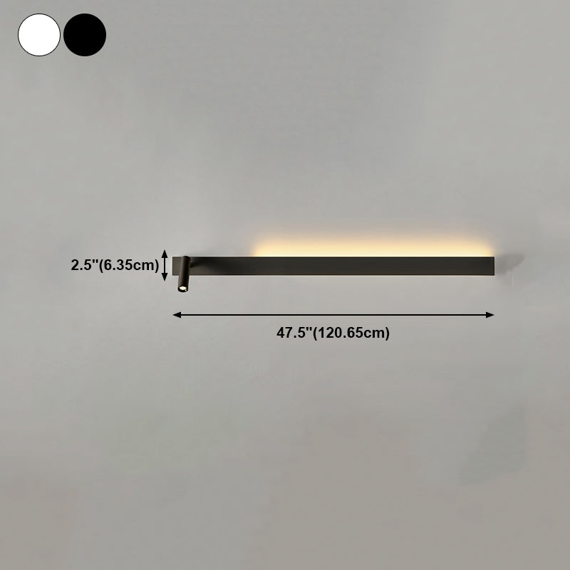 Metal Square Shape Wall Light Modern Style 2-Lights Reading Wall Mounted Light Fixture