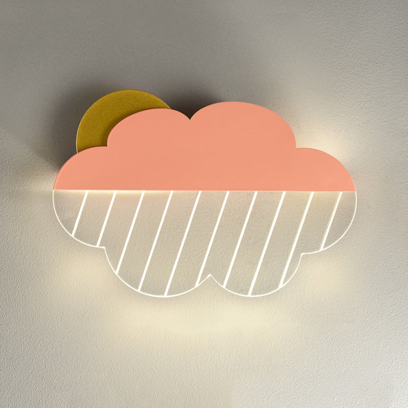 Metal Cloud Wall Lighting Fixtures Modern Style 1 Light Wall Lamps