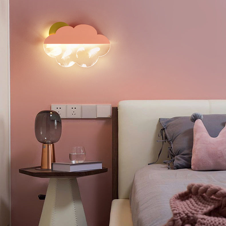 Metal Cloud Wall Lighting Fixtures Modern Style 1 Light Wall Lamps