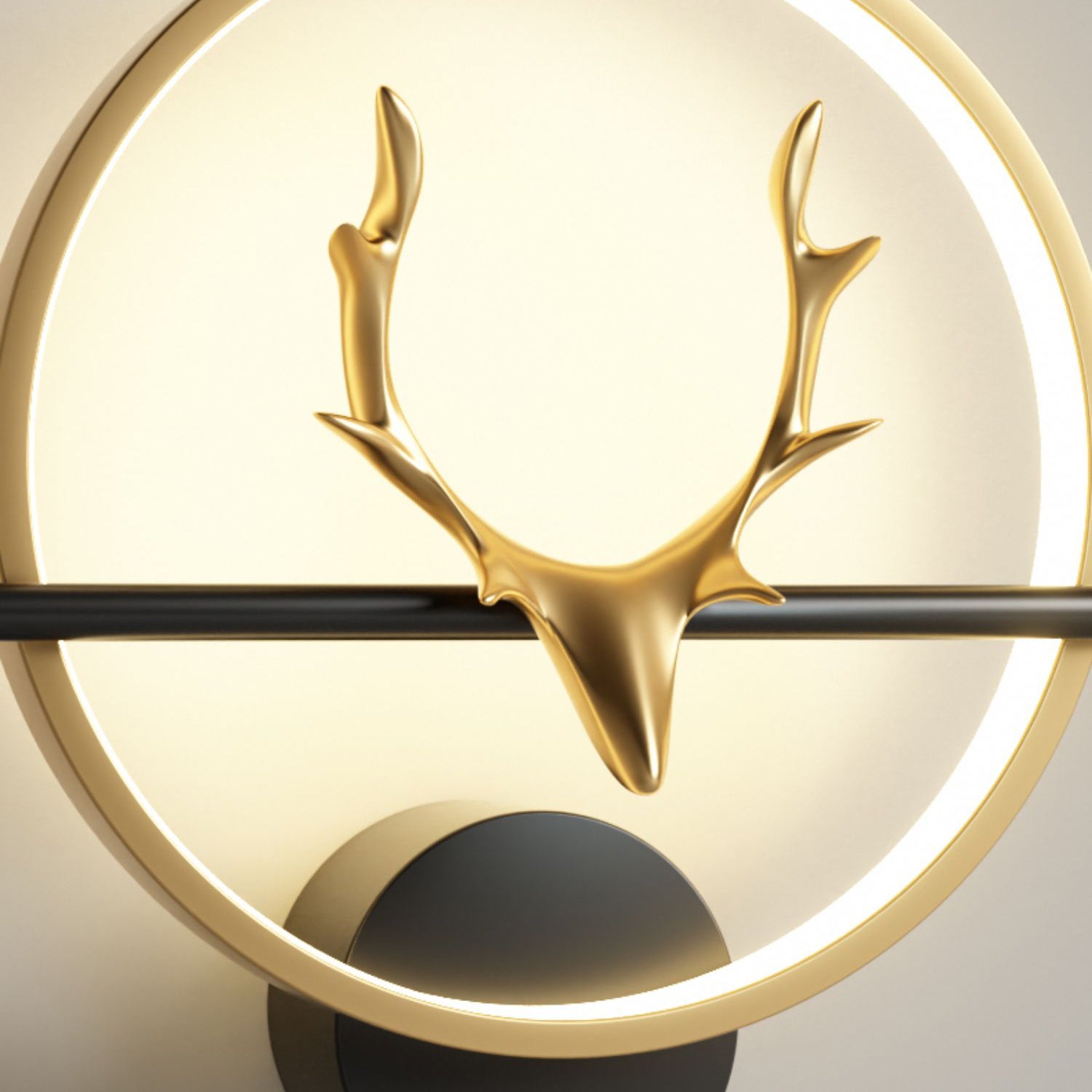 Metal Round Shape Wall Light Modern Style 1 Light Wall Mounted Light Fixtures