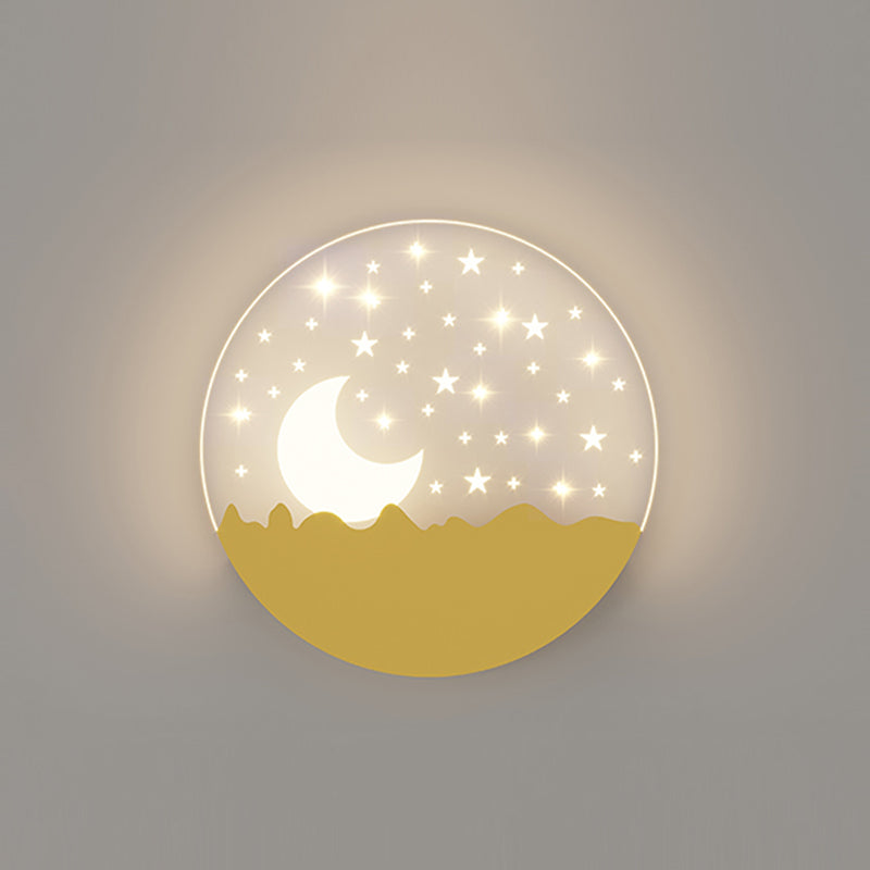 Modern Style Geometric Wall Mounted Light Metal 1 Light Wall Mount Light Fixture