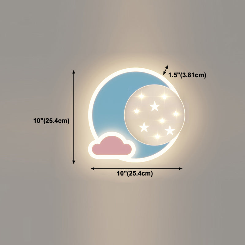 Modern Style Geometric Wall Mounted Light Metal 1 Light Wall Mount Light Fixture