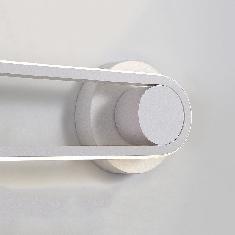 Modern Style Oval Wall Light Sconces Metal 1 Light Wall Lighting