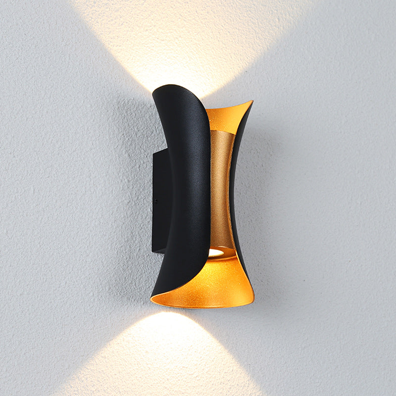 Modern Aluminum Wall Light Geometric Lighting Wall Sconce for Exterior Spaces