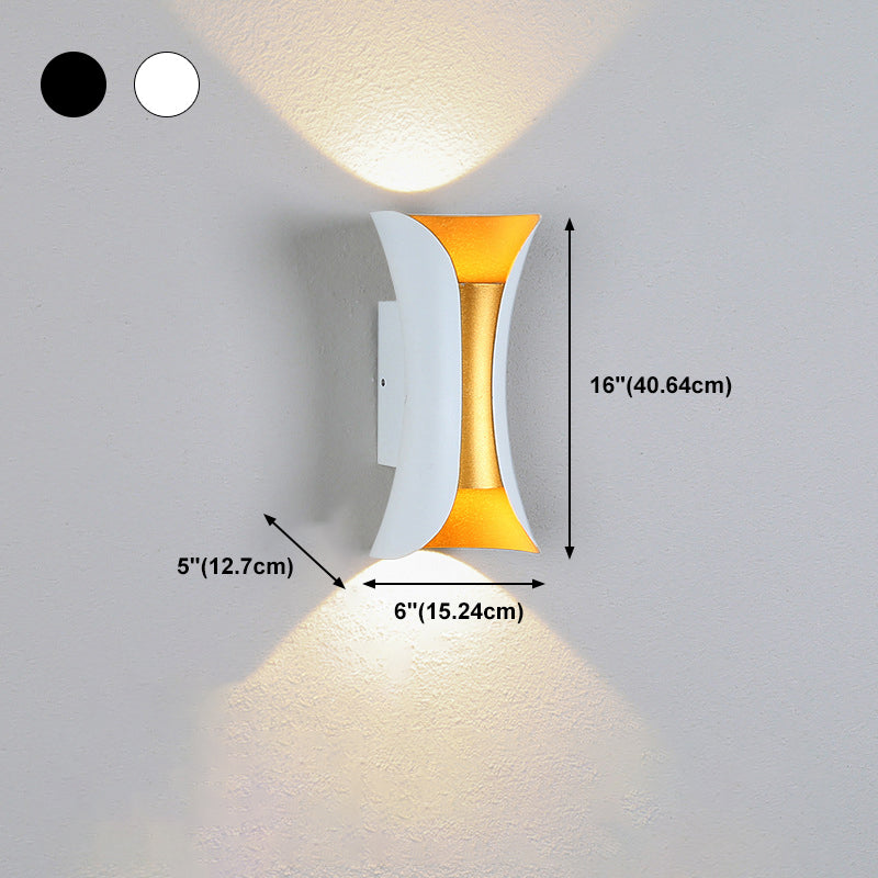 Modern Aluminum Wall Light Geometric Lighting Wall Sconce for Exterior Spaces