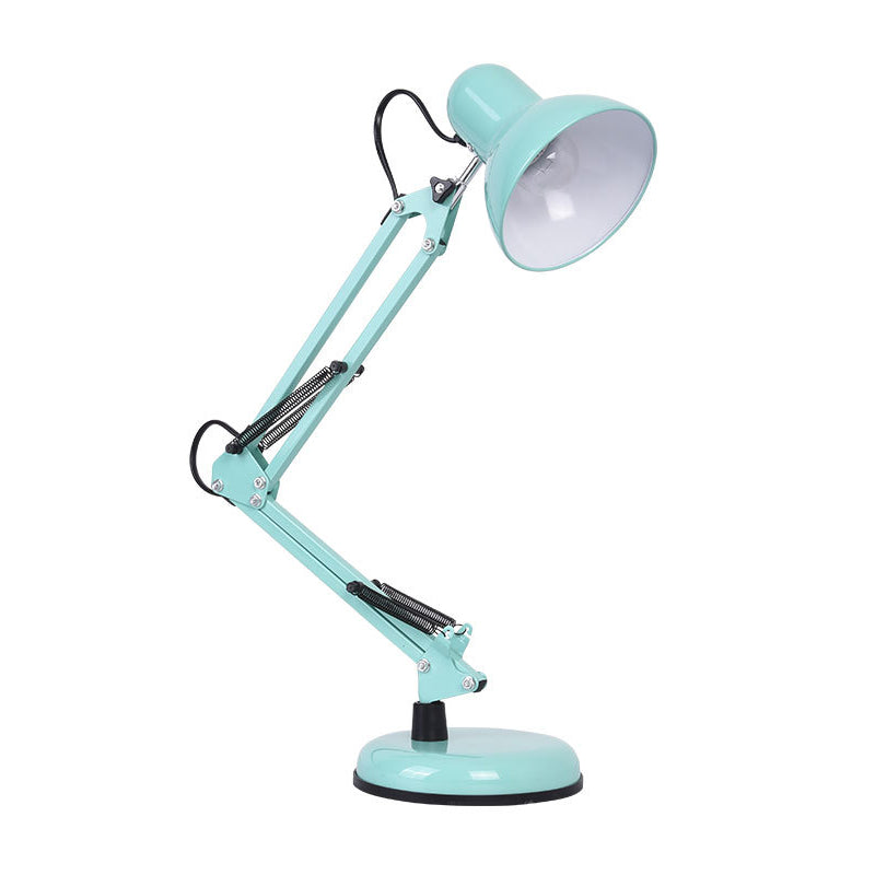 Macaron Adjustable Table Lamp 1-Light Desk Light with Iron Shade for Bedroom