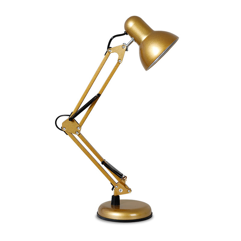 Macaron Adjustable Table Lamp 1-Light Desk Light with Iron Shade for Bedroom