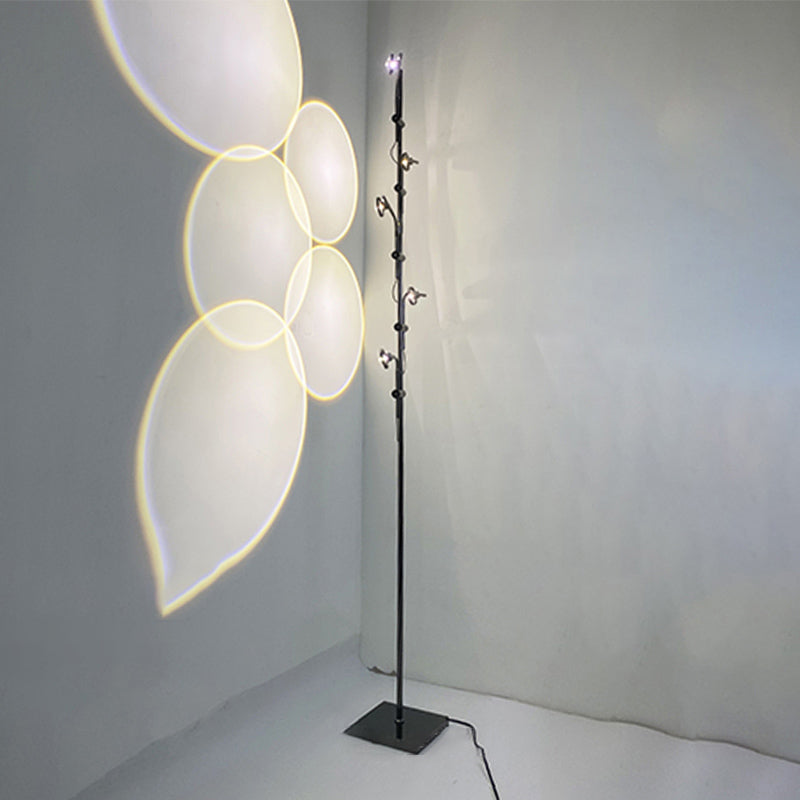 Modern Tree Shape Floor Lamp Metal Multi Light Floor Light for Living Room