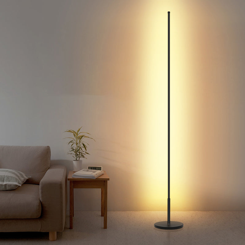 Nordic Strip Floor Lamp Metal 55" High LED Floor Light for Living Room