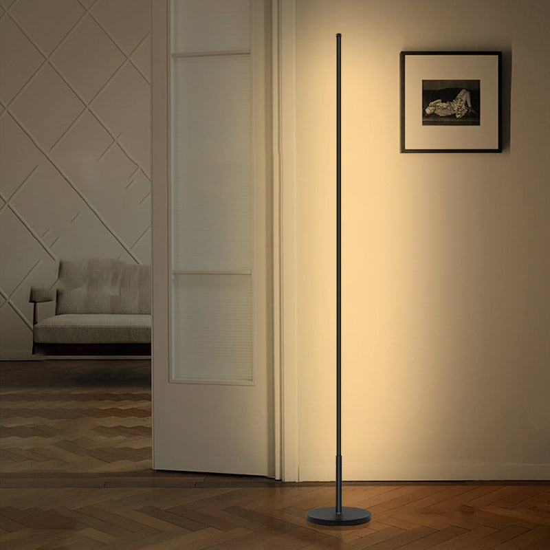 Nordic Strip Floor Lamp Metal 55" High LED Floor Light for Living Room