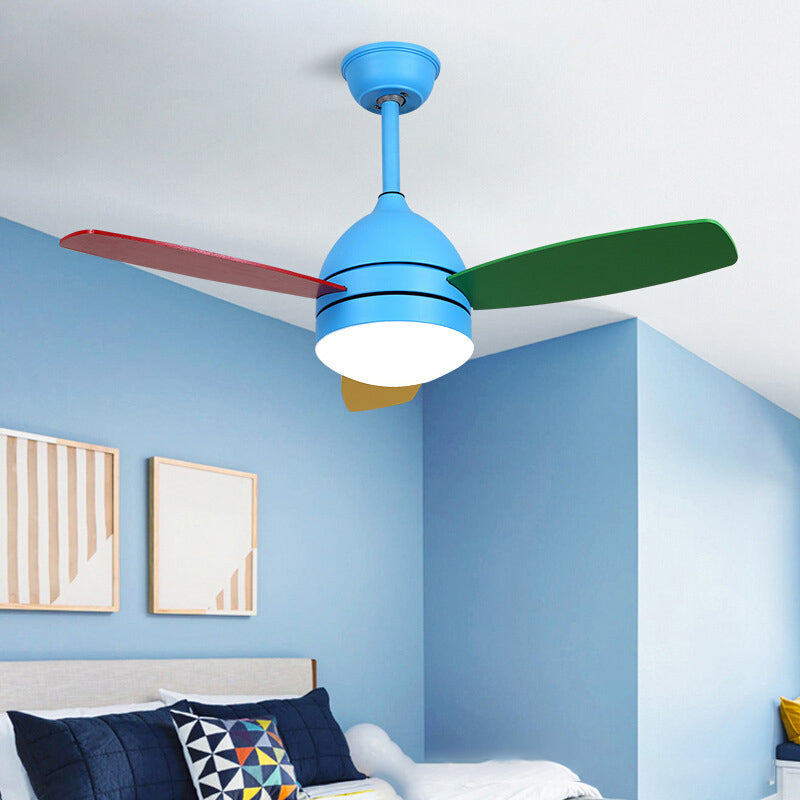 Modern Style Ceiling Fan Lamp Metal 1 Light Ceiling Fan Light for Children's Room