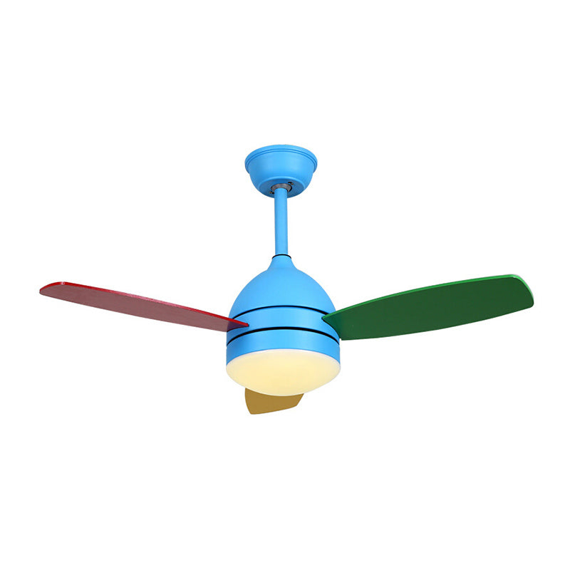 Modern Style Ceiling Fan Lamp Metal 1 Light Ceiling Fan Light for Children's Room