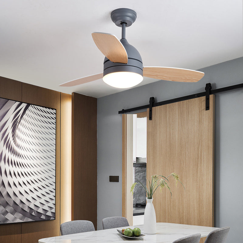 Modern Style Ceiling Fan Lamp Metal 1 Light Ceiling Fan Light for Children's Room