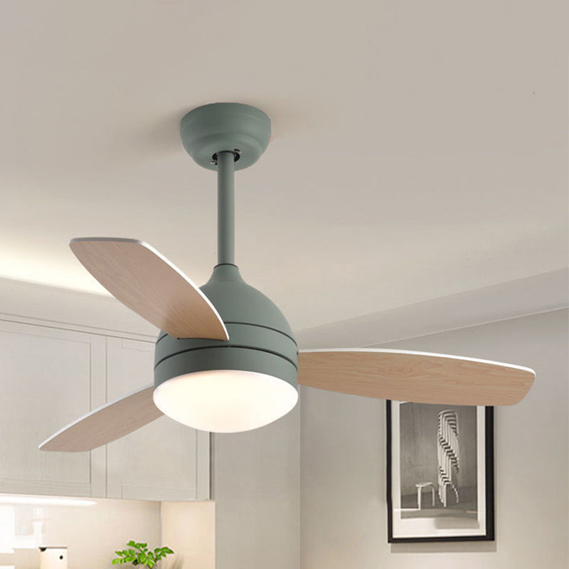 Modern Style Ceiling Fan Lamp Metal 1 Light Ceiling Fan Light for Children's Room