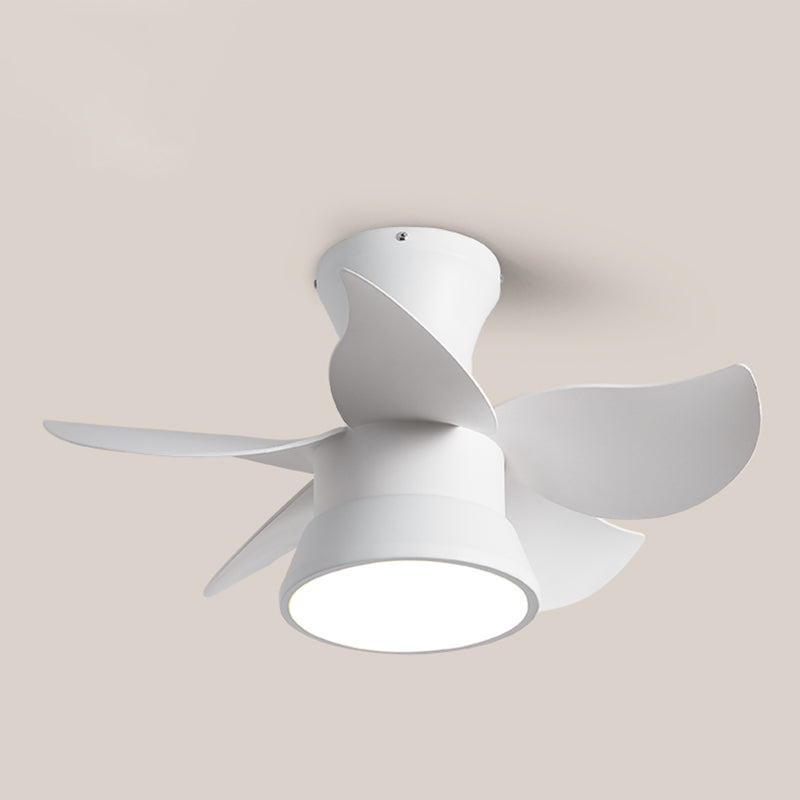 Modern Style Ceiling Fan Lamp Metal 1 Light Ceiling Fan Lighting for Dining Room