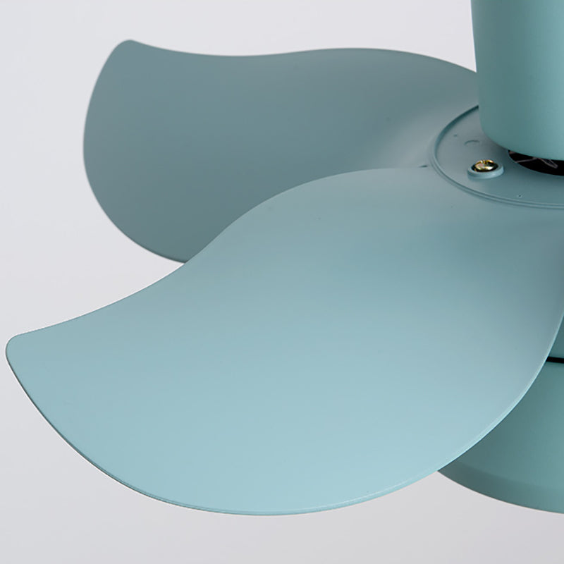 Modern Style Ceiling Fan Lamp Metal 1 Light Ceiling Fan Lighting for Dining Room