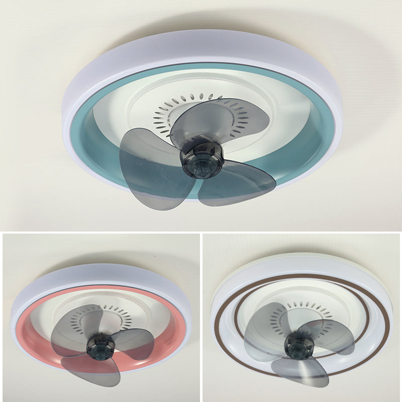 Modern Style Ceiling Fan Lamp Metal 2 Light Ceiling Fan Lighting for Bedroom