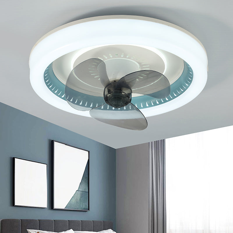 Modern Style Ceiling Fan Lamp Metal 2 Light Ceiling Fan Lighting for Bedroom