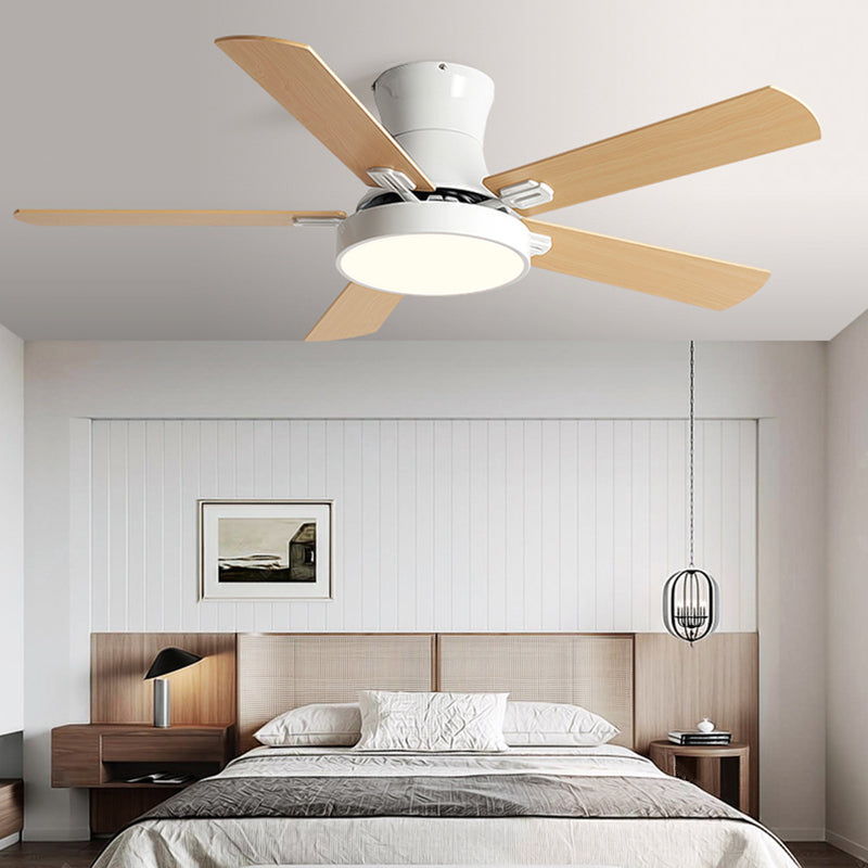 Modern Style Ceiling Fan Lamp Metal 1 Light Ceiling Fan Lighting for Living Room